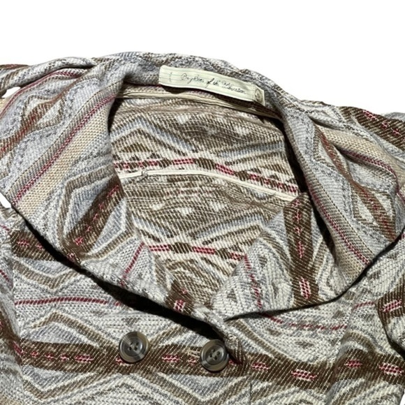 ANTHROPOLOGIE Daughters of the Liberation Woven Aztec Jacket size XS cc - Picture 5 of 8
